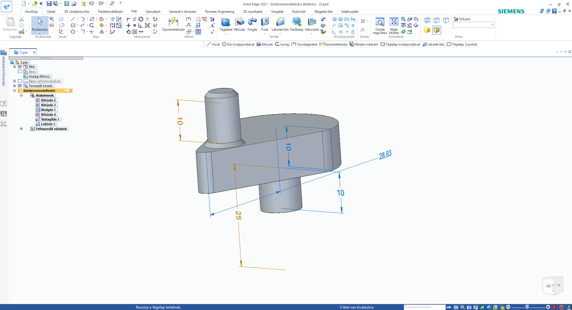 Solid Edge projekt 1