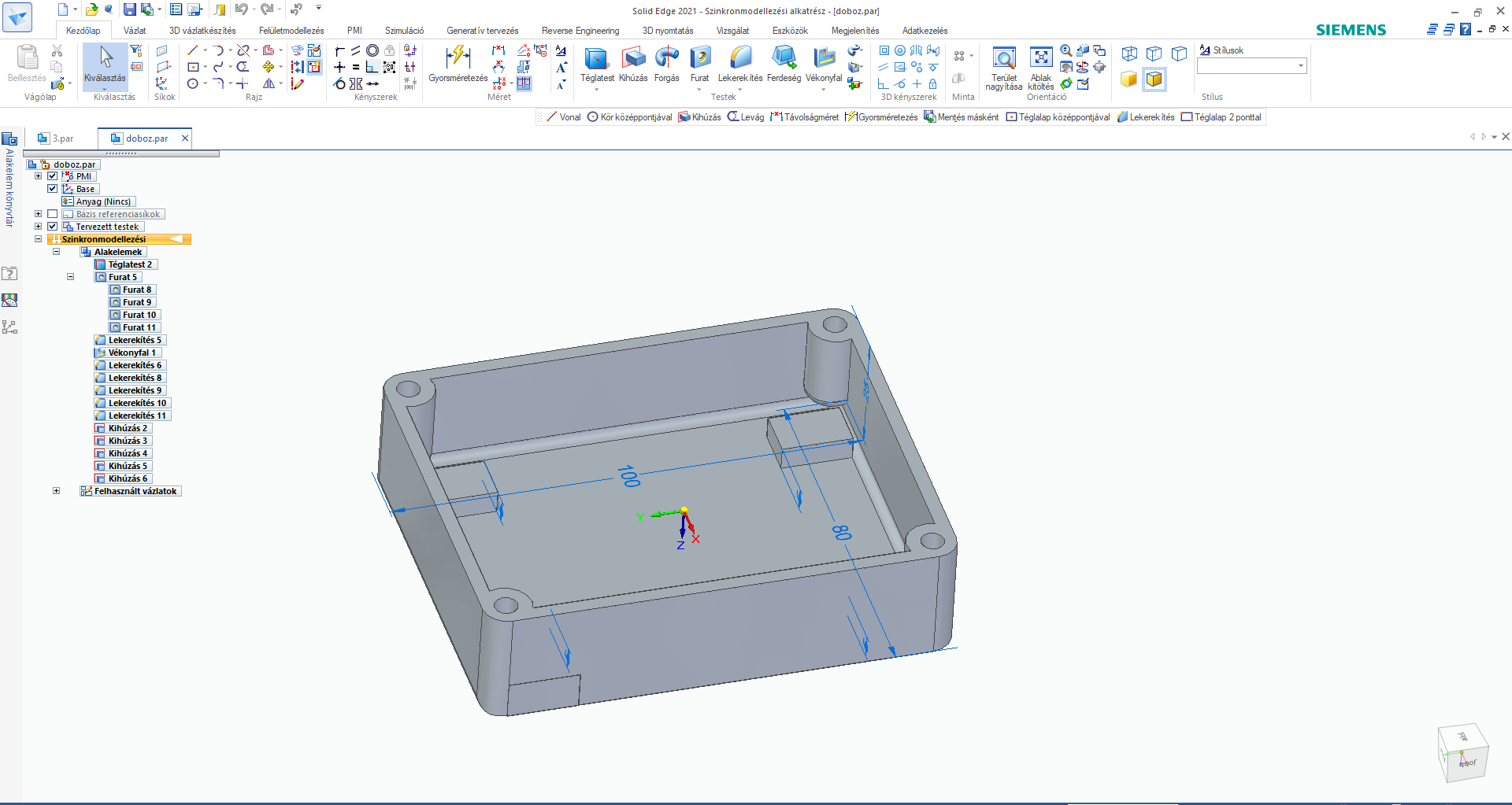 Solid Edge projekt 2